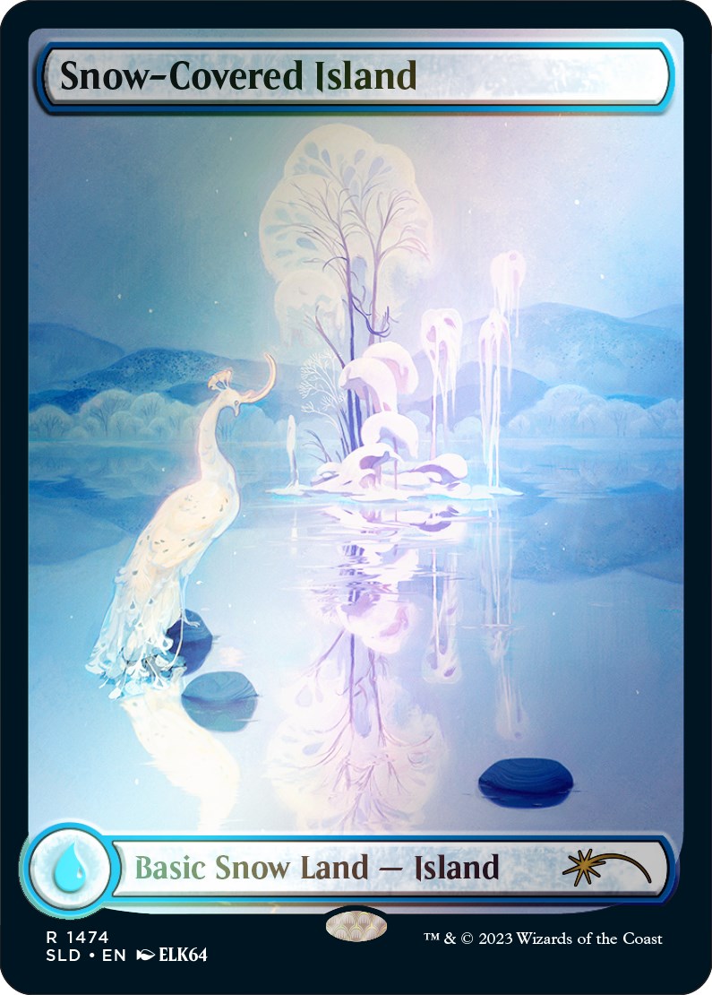 Snow-Covered Island (1474) (Rainbow Foil)