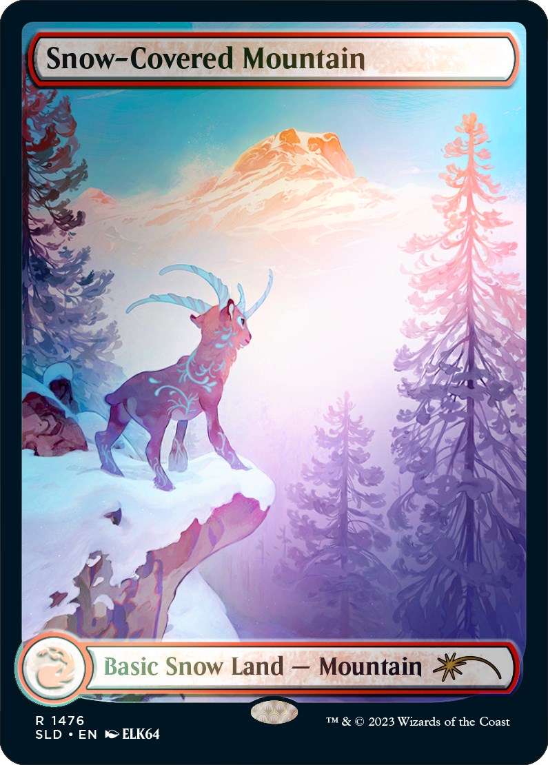Snow-Covered Mountain (1476) (Rainbow Foil)