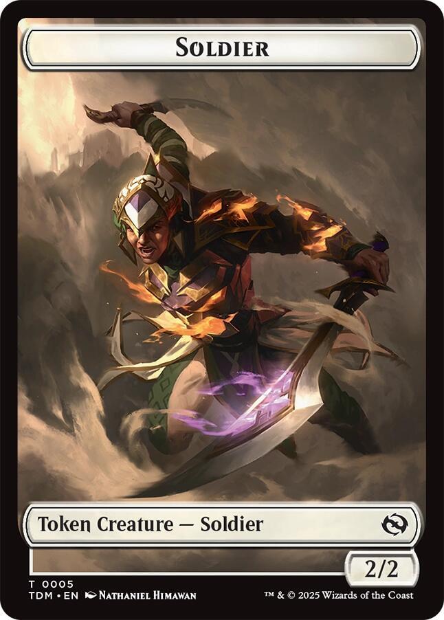 Soldier (0004) // Soldier (0005) Double-Sided Token (Back)