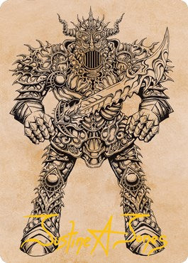 Iron Golem (Showcase) Art Card (Gold-Stamped Signature)
