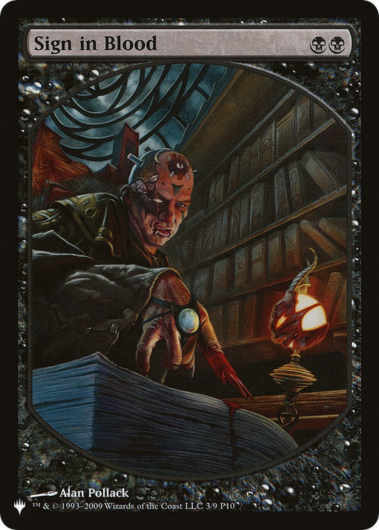 Sign in Blood (P10)