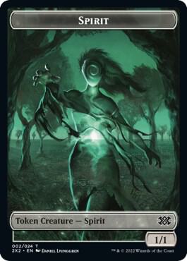 Emblem - Liliana, the Last Hope // Spirit (002) Double-Sided Token (Back)