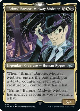 "Brims" Barone, Midway Mobster (Showcase) (Galaxy Foil) [UNF - 507]