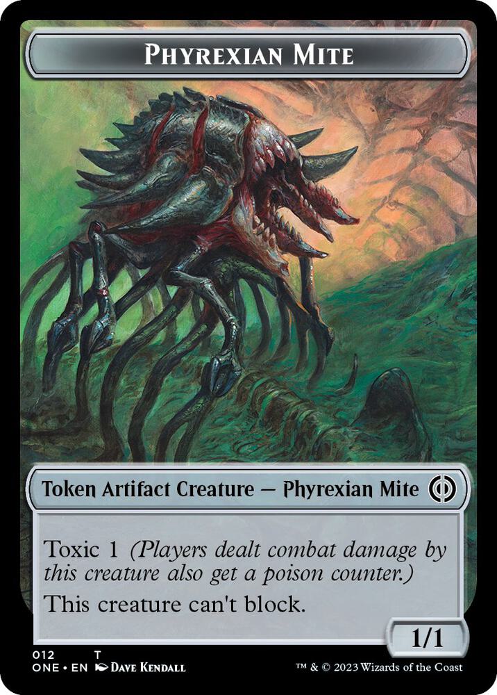 Poison Counter // Phyrexian Mite Double-sided Token (Back)