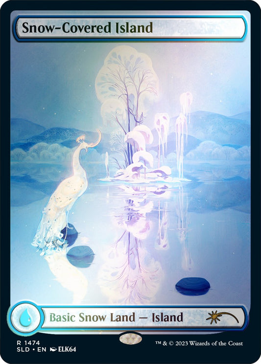 Snow-Covered Island (1474) (Rainbow Foil)