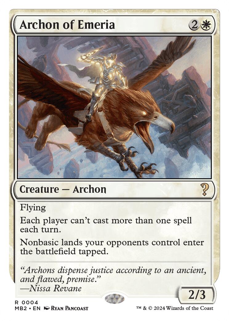 Archon of Emeria (White Border)