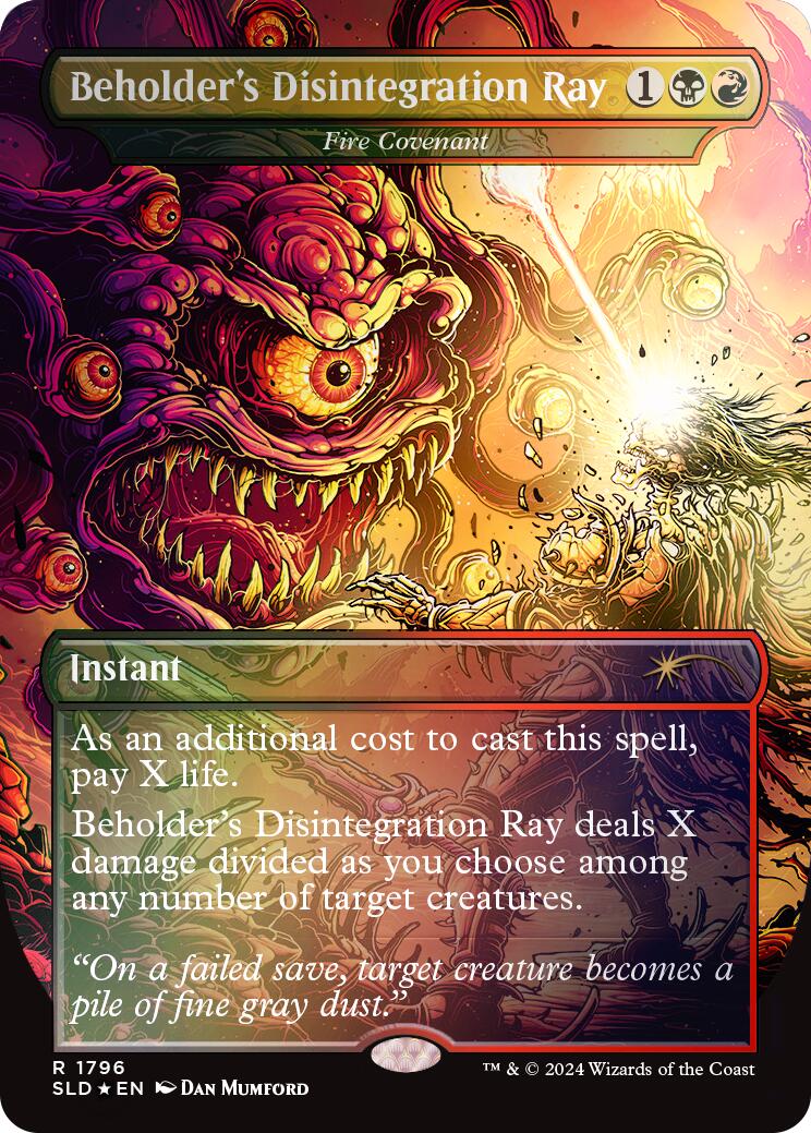 Beholder's Disintegration Ray - Fire Covenant (Rainbow Foil)