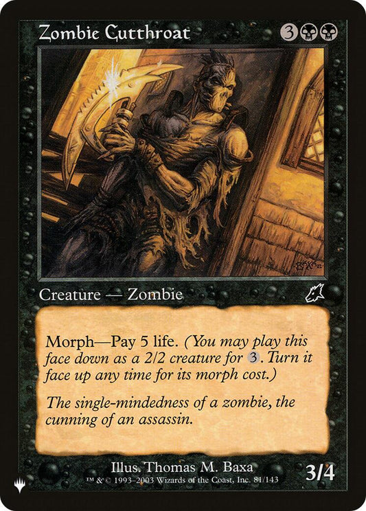 Zombie Cutthroat [LIST - 81/143]
