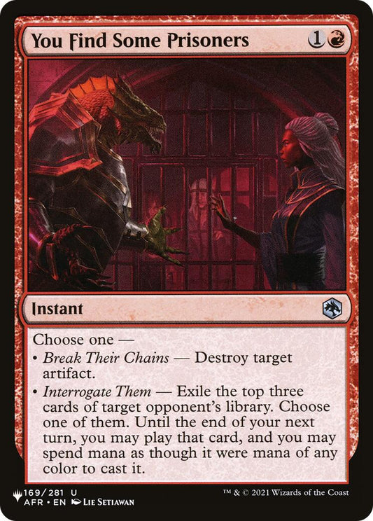 You Find Some Prisoners [LIST - 169/281]
