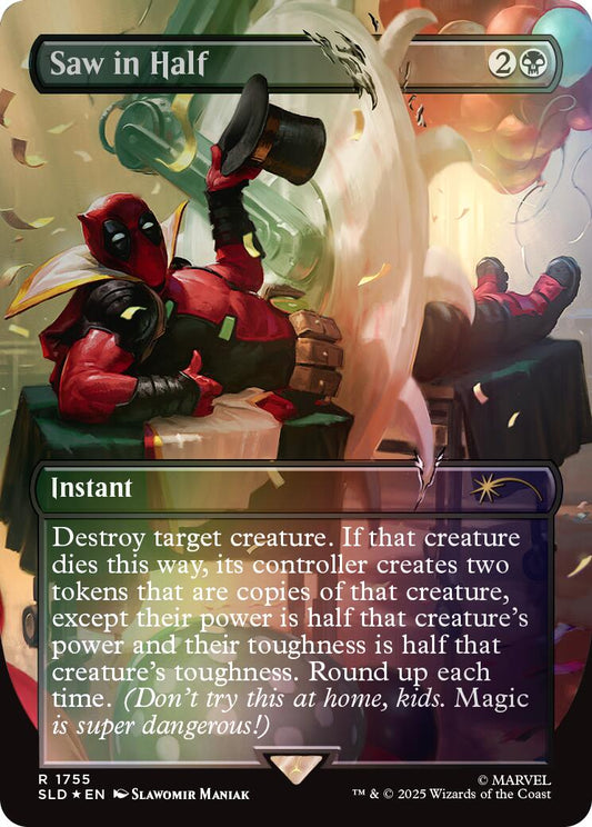 Saw in Half (Rainbow Foil)